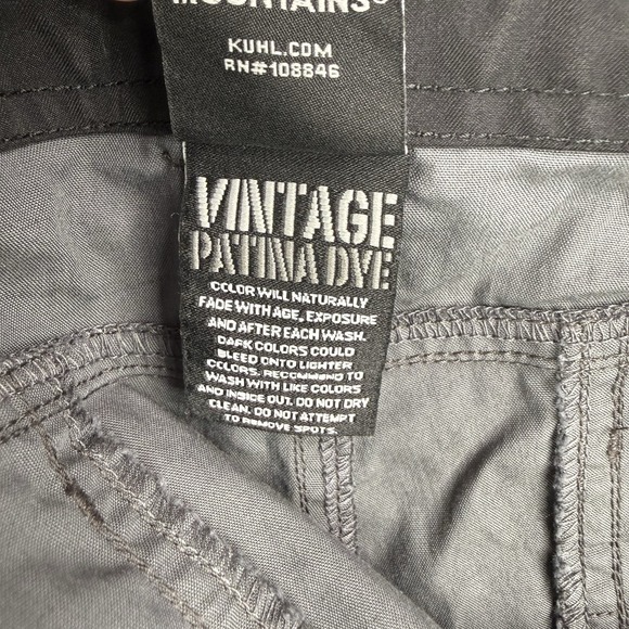 Kuhl Shorts Mens 36 Blue Gray Camo Ambush Cargo Tactical Utility Hiking Outdoor - Picture 10 of 16